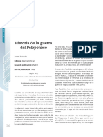 Historia de La Guerra de Peloponeso PDF