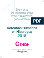 Derechos Humanos en Nicaragua 2018 CENIDH