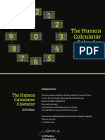 The Human Calculator Calendar: 2019 Edition