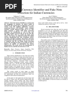 Universal Currency Identifier and Fake Note Detection For Indian Currencies