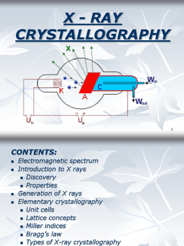 X-Ray Crystallography Guide | PDF | Crystal Structure | X Ray