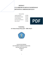 Referat Apendisitis Akuta Perforans Dengan Komplikasi Pelvic Peritonitis & Adhesiolisis Ileus