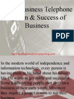 Small Business Telephone System & Success of Business