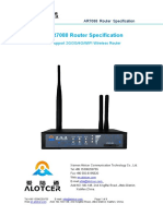 Alotcer Industrial Router AR7088 Router Specification