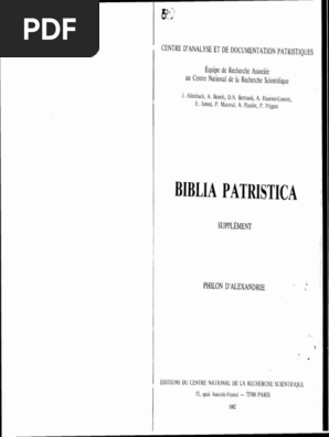 Biblia Patristica Index PDF