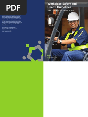 WSH Guidelines Safe Operation of Forklift Trucks[1]