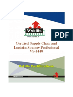 Vs 1448 Certified Supply Chain and Logistics Strategy Professional Brochure