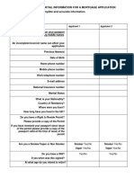 Mortgage DIP Initial Information