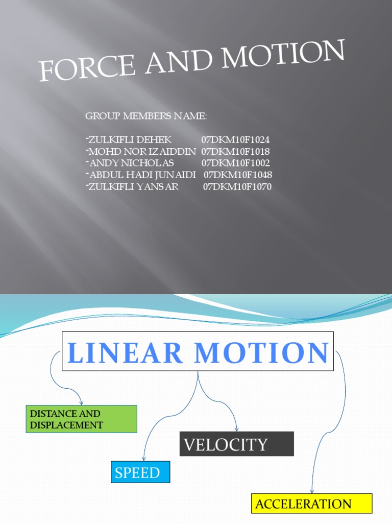 Force and Motion | PDF | Velocity | Speed
