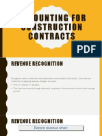 Accounting For Construction Contracts