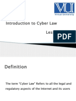 6-1 Introduction To Cyber Law