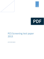Screening Test 2013 PDF
