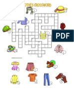 Clothes Crossword 4tos