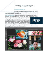 Tutorial Efek Blending Penggabungan Photoshop