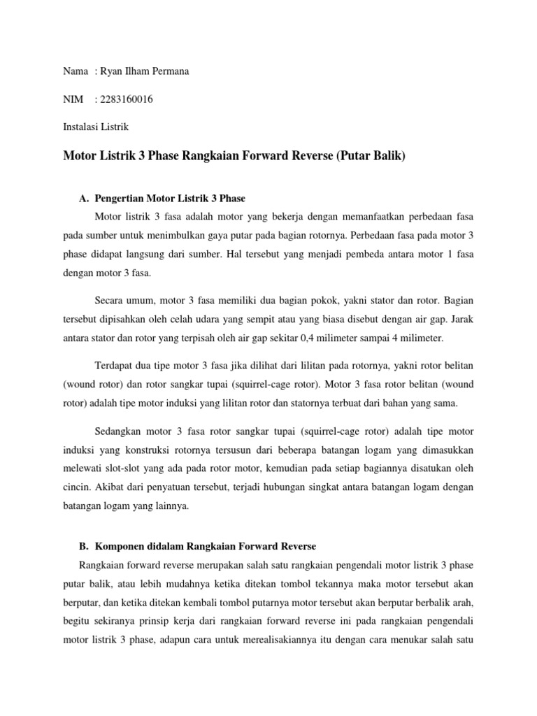 Forward Reverse | PDF