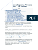 Legislação Brasileira sobre Segurança Privada: Leis, Decretos e Portarias