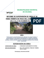 01.00. Inf. de Supervisión N°06 para Tramite de Pago Del Contratista