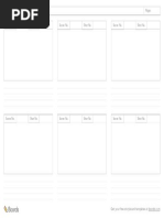 A4 Landscape 6 Storyboard Template PDF