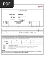 PSV Data Sheets: Customer Name