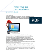 Como Eliminar Virus Que Convierte Las Carpetas en Archivos EXE