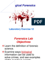 Biological Forensics: Laboratory Exercise 12