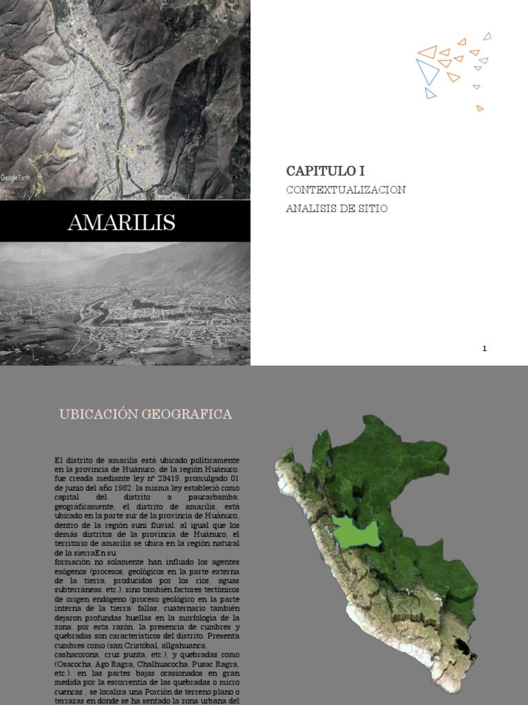 Mapa y Clima del Distrito de Amarilis | PDF | Población | Precipitación
