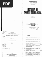 Bottomore e Nisbet - História da Análise Sociológica