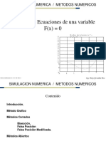 Métodos numéricos para resolver ecuaciones