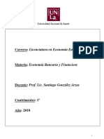 Programa Economia Bancaria y Financiera 2017 - Santiago Gonzalez Arzac