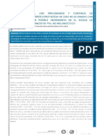 El Uso Prolongado y Contínuo de Hidroclorotiazida