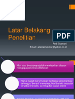 Latar Belakang Penelitian