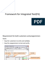 Framework For Integrated Test