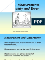 Science, Measurement, Uncertainty and Error 1