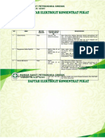 Daftar Elektrolit Konsentrat Pekat Ringkasan