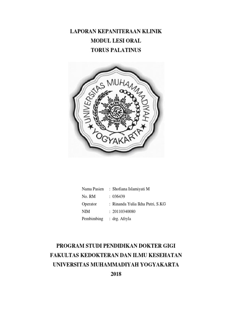 Torus Palatinus: Diagnosis dan Terapi | PDF | Kesehatan Holistik ...