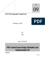 PID Control System Design, Simulation, and Implementation (II)