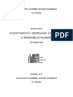 Divertimenta i Serenade Za Puhače u Razdoblju Klasike ISPRAVAK