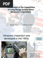 Assessment of The Capabilities of Long-Range Guided-Wave Ultrasonic Inspections