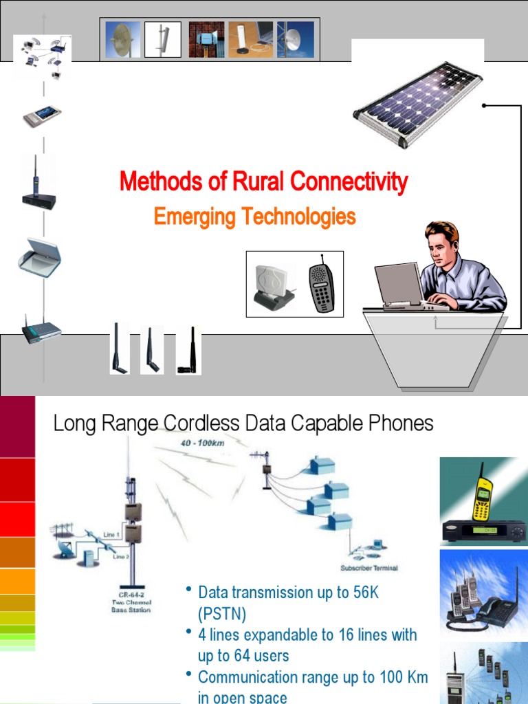 Methods of Rural Connectivity: Emerging Technologies | PDF | Wi Fi | Modem