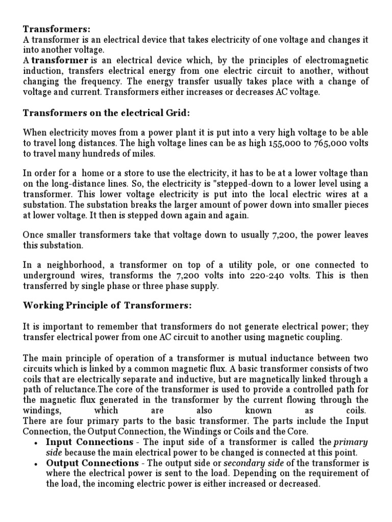Electrical Generators and Basics | PDF | Electric Generator | Transformer