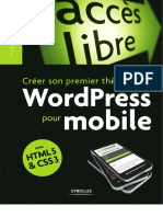 Thibault Baillet - Créer Son Propre Thème WordPress Pour Mobile Avec HTML 5 & CSS 3-Eyrolles (2012)