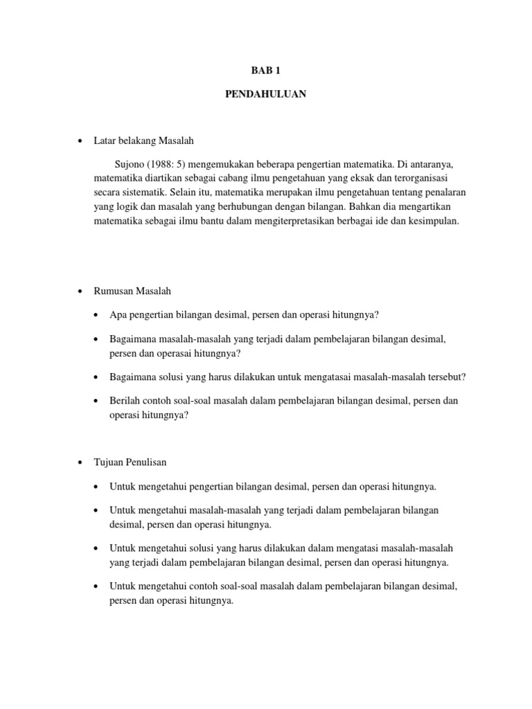 Makalah Bilangan