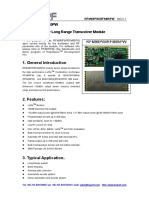 RFM98PW - RFM95PW RF Transmitter and Receiver Module Datasheet REV1.1 PDF