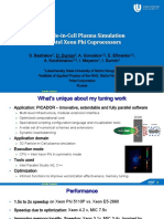 Particle-in-Cell Plasma Simulation on Intel Xeon Phi Coprocessors