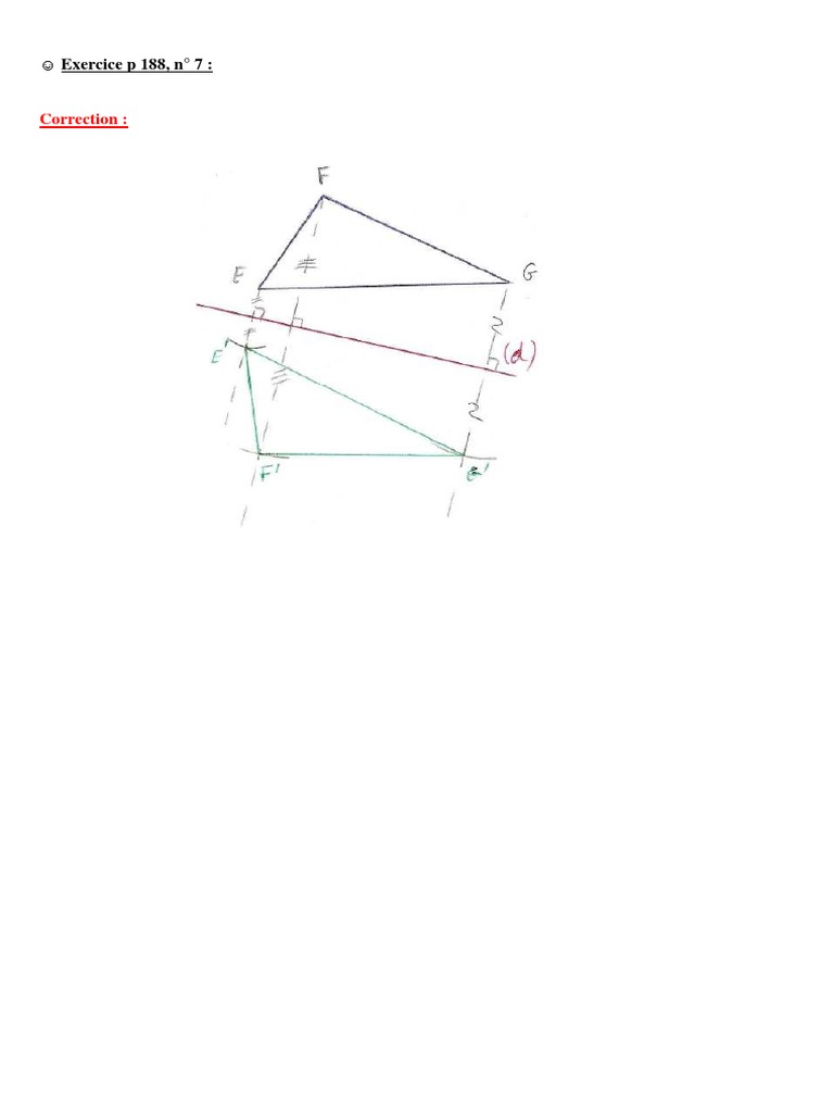 Exercice Symétrie Axiale 6ème Avec Corrigé Pdf Exercices - Symetrie Axiale | PDF | Angle | Symétrie