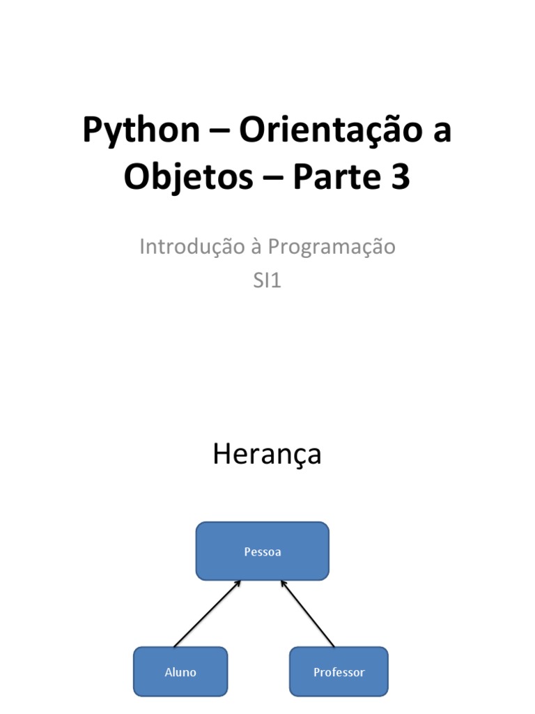 15 Python - OO - Parte3 PDF | PDF | Classe (programação de computadores ...