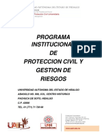 Programa de Proteccion Civil Universitaria