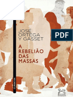 José Ortega Y Gasset - A Rebelião Das Massas (Avulso, 1929)