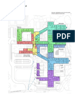 Midpark Hospital: Site Plan, Highlighting Access From The Public Entrance (Yellow) To Each Ward