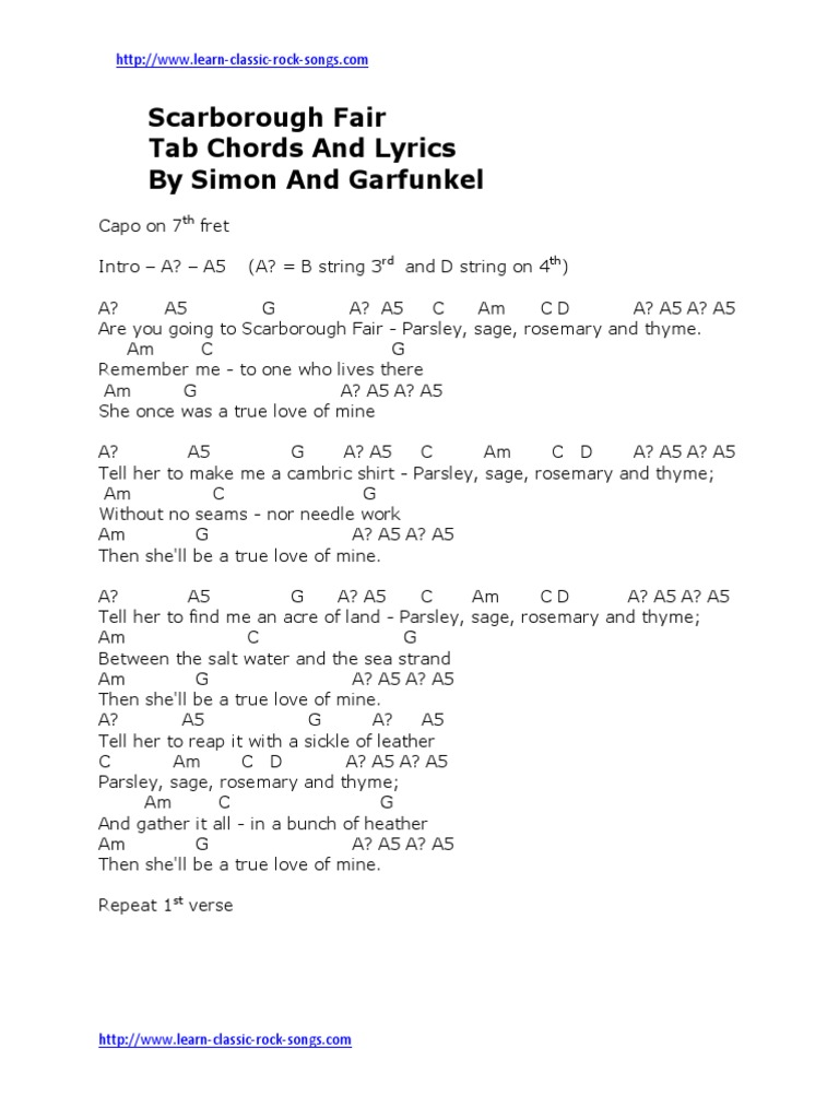 AURORA – Scarborough Fair Lyrics